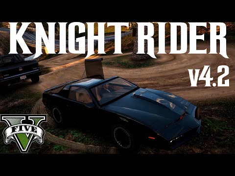 GTA 5 Knight Rider Mod v4.2 - KITT T-Top roof Animation