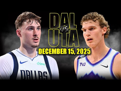 Dallas Mavericks vs Utah Jazz Full Game Highlights – December 15, 2025 | NBA Season