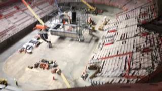Top section of Little Caesars Arena