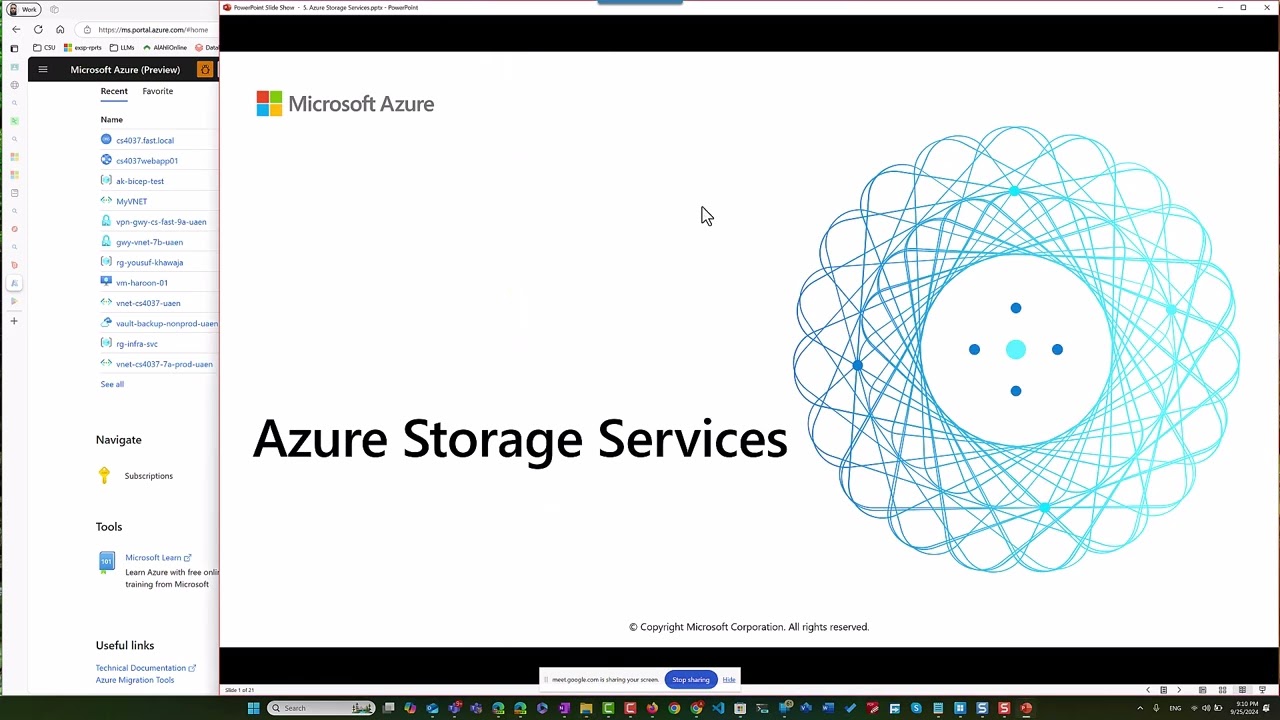 CS4037 FALL 2024 Azure Storage Services