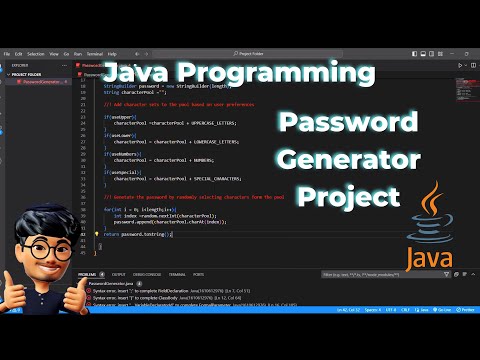 Asmr Programming Password Generator Project Using Java No Talking