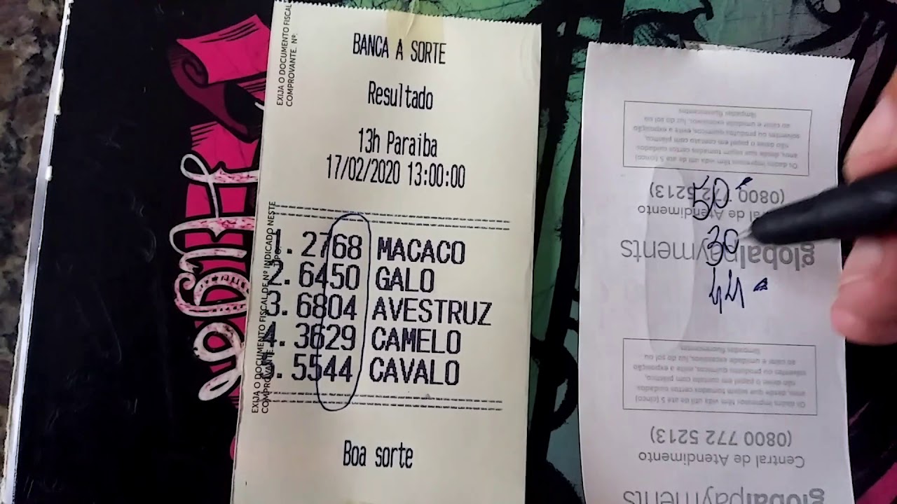 JOGO DO BICHO (terno e duque de dezena)