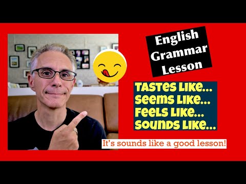 English Verbs Taste like, Sound like, Seem like, feel like #englishlesson #englishteacher #英文法