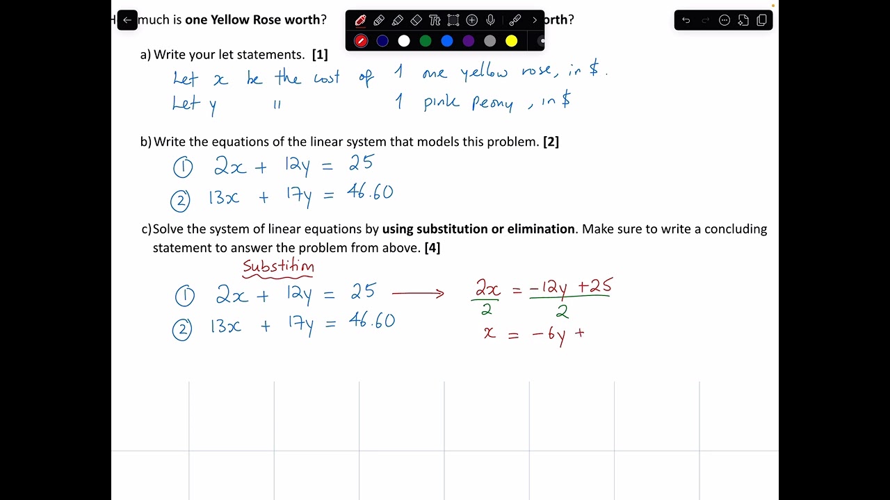 Linear Systems Problem (MPM2D)