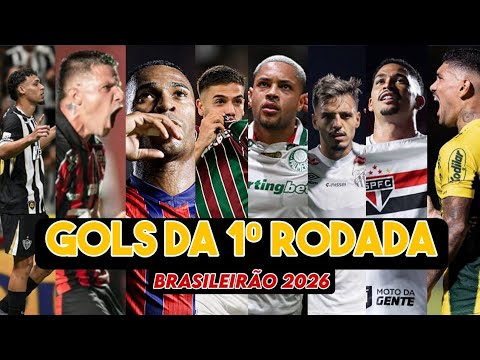 TODOS OS GOLS DA 1° RODADA DO BRASILEIRÃO 2026! 