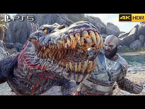 Kratos vs Dreki Mini Boss Fight - God Of War Ragnarok [4K 60FPS HDR]