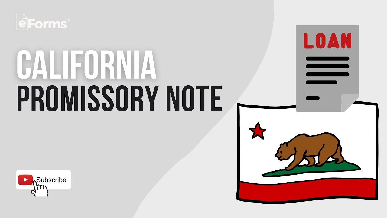 California Promissory Note - Interest Rates and Signing Requirements EXPLAINED