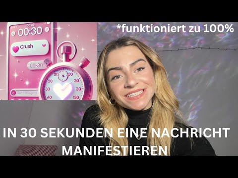 Manifest a message in 30 seconds | *always works (100%)