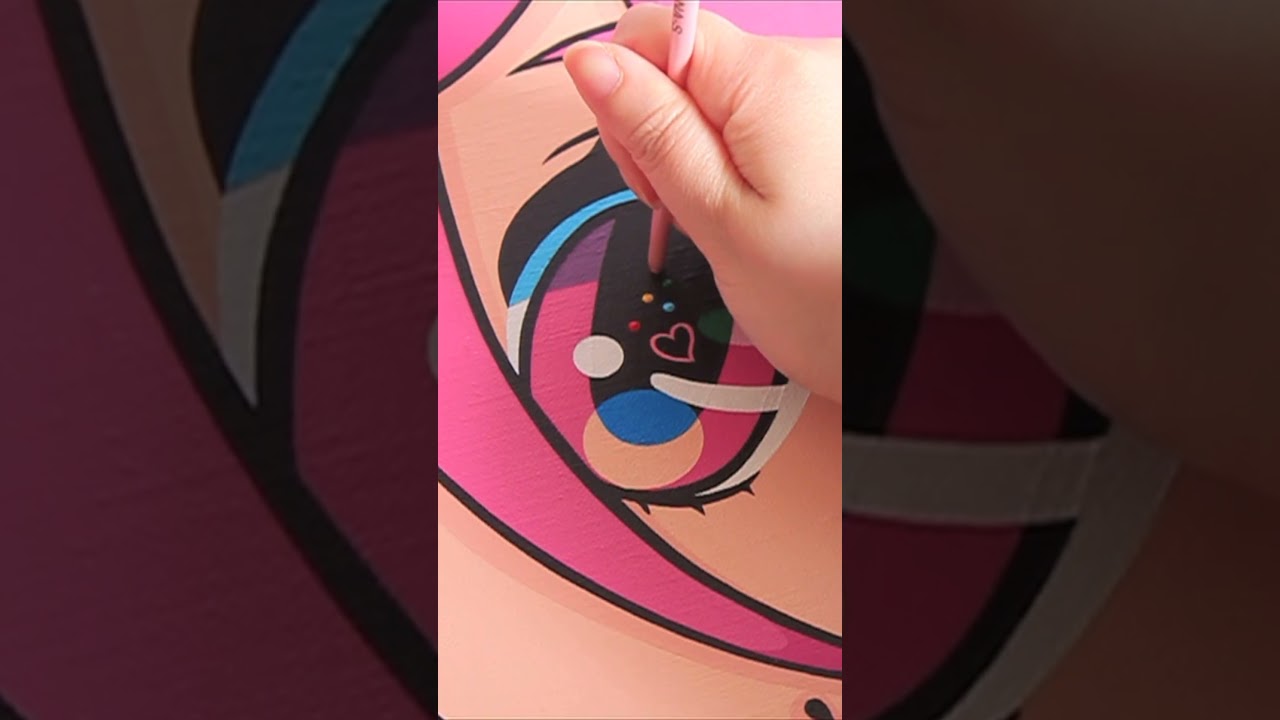 Acrylic paint on Canvas #shorts