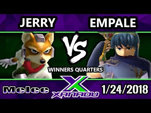 S@X 238 Melee - Jerry (Fox) Vs. Empale (Marth) - SSBM Winners Quarters - Smash Melee