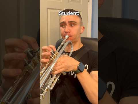 How to play high notes in 22 seconds #trumpet #trombone #musician #band #marchingband #brass