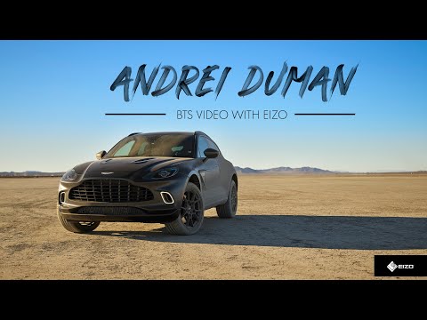 EIZO Ambassador Andrei Duman BTS (Behind the Scene) recent photoshoot for Aston Martin's new rides