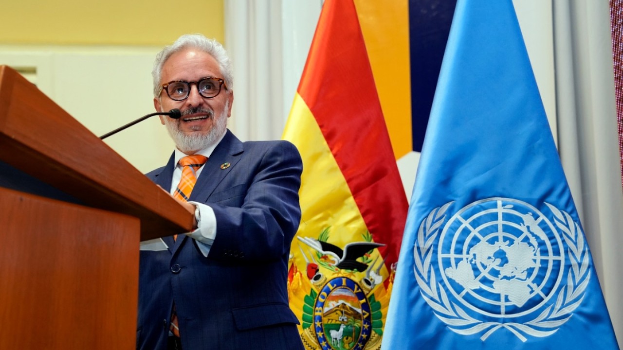 Reconocimiento al Representante de UNFPA Bolivia, Pablo Salazar Canelos