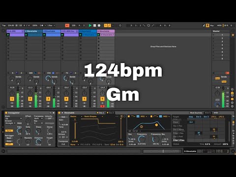 Ableton Live | Melodic Techno Wavetable | Workflow & Live Act | 171020