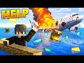 Surviving A PLANE CRASH In Minecraft