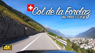 Driving the Col de la Forclaz from Martigny Switzerland to Chamonix France