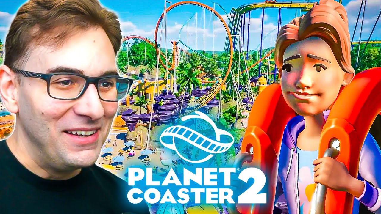 Construí um PARQUE DE DIVERSÕES no PLANET COASTER 2!!! | Gameplay em Português PT-BR