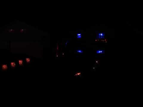 2015 Halloween Light Show - Edm Death Machine Halloween - SnoMutt Light Show