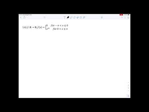 Übungsblatt4 Aufgabe 1.6 (Master) – Fourier-Reihen