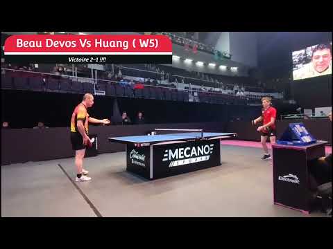 ❗INCROYABLE VICTOIRE ❗Ping-pong World Cup Mexico 2024 BEAU DEVOS VS HUANG W05.