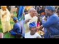 Too Humble! See What Happened When Ogogo Stormed Jide Kosoko's Birthday,Bow To His Senior Colleague