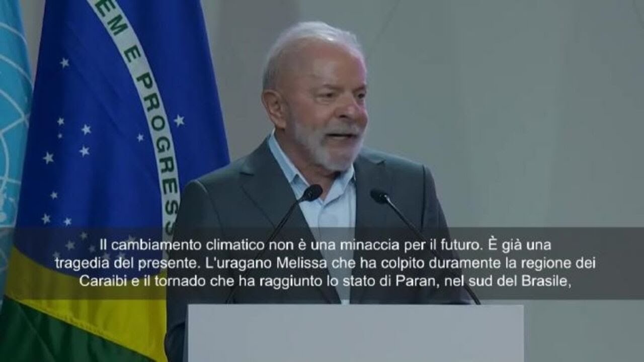 Cop30, Lula: È ora di sconfiggere i negazionisti del clima