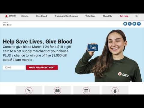 Red Cross Blood Donations
