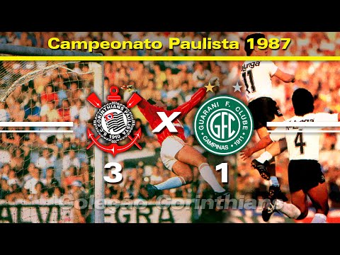 Corinthians 3 x 1 Guarani - 25 / 07 / 1987 - Campeonato Paulista