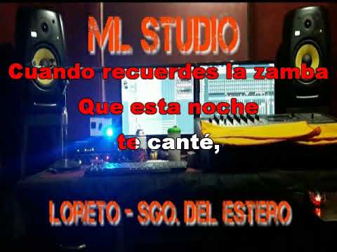 ZAMBA PARA DECIR ADIÓS KARAOKE - ARGENTINO LUNA