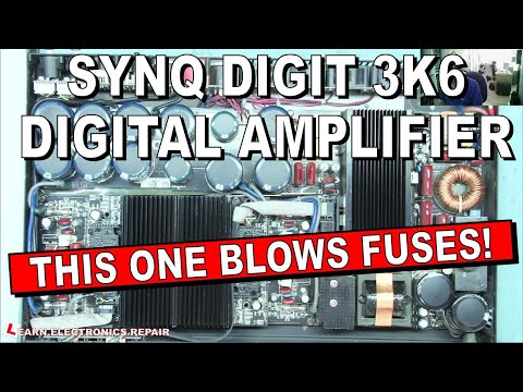 Synq Digit 3K6 Class D 3600W Amplifier Needs Repair : Trips Out The Mains, Blows Fuses!