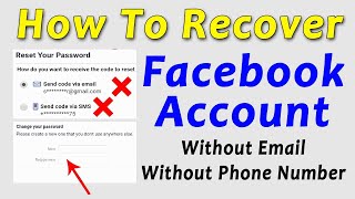 how to recover facebook password without email and phone number ~ recover facebook account