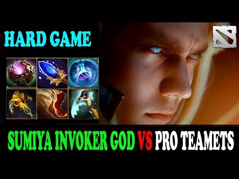 HARD GAME!! Sumiya Invoker GOD vs Pro Teamets NO Stop Gank Mid WTF Dota 2 7.07 Gameplay