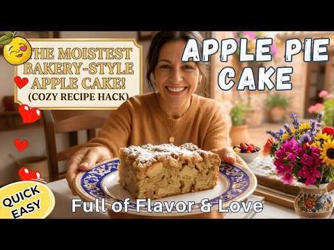 🍎🍏The Ultimate BAKERY-STYLE Apple Cake | Learn the SECRET to make it Dangerously Moist