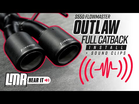 2018-2023 Mustang GT Flowmaster Outlaw Series Catback Exhaust Kit - Install & Sound Clips