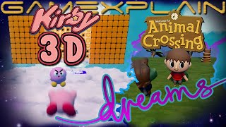 Kirby 3D Platformer & Animal Crossing Recreations in Dreams (+Bonus Mario 64 DS Minigame!)