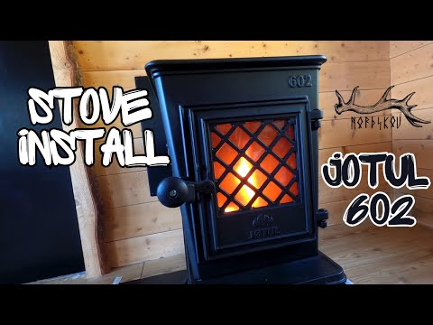 Tiny house Wood Stove install Sweden | Jotul 602 Eco