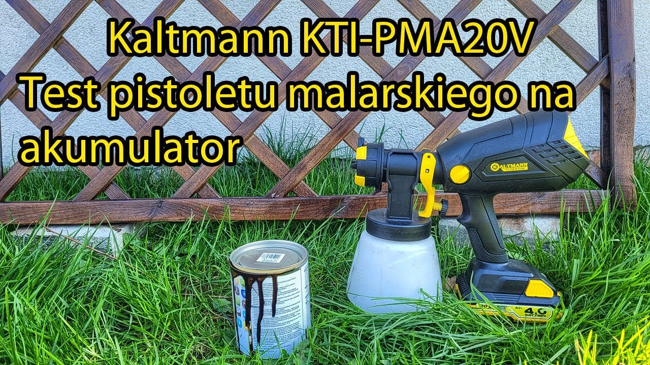 Pistolet Malarski Na Akumulator Kaltmann KTI-PMA20V - TEST