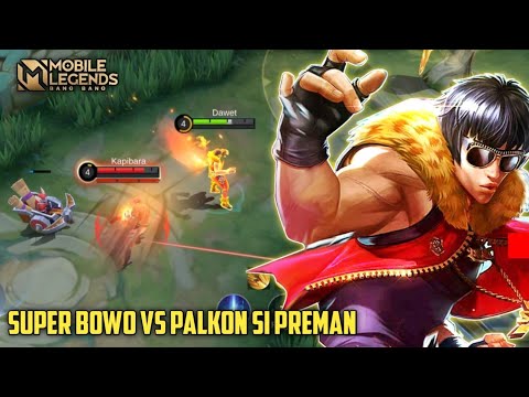 TEORI GELUT TANGAN KOSONG BOWO VS SI PALK0N | CHOU FULL DAMAGE - TOP GLOBAL CHOU MLBB