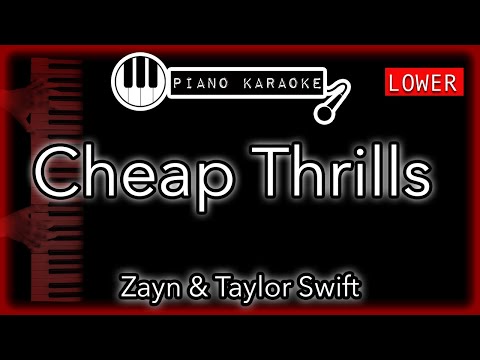 Cheap Thrills (LOWER -3) - Sia ft. Sean Paul - Piano Karaoke Instrumental