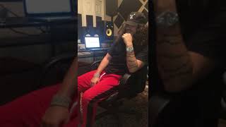 Russ freestyling in the studio