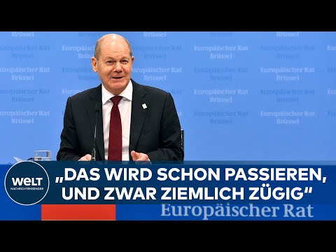 Olaf Scholz rechnet mit schneller Einigung im Verbrenner-Streit | WELT Dokument