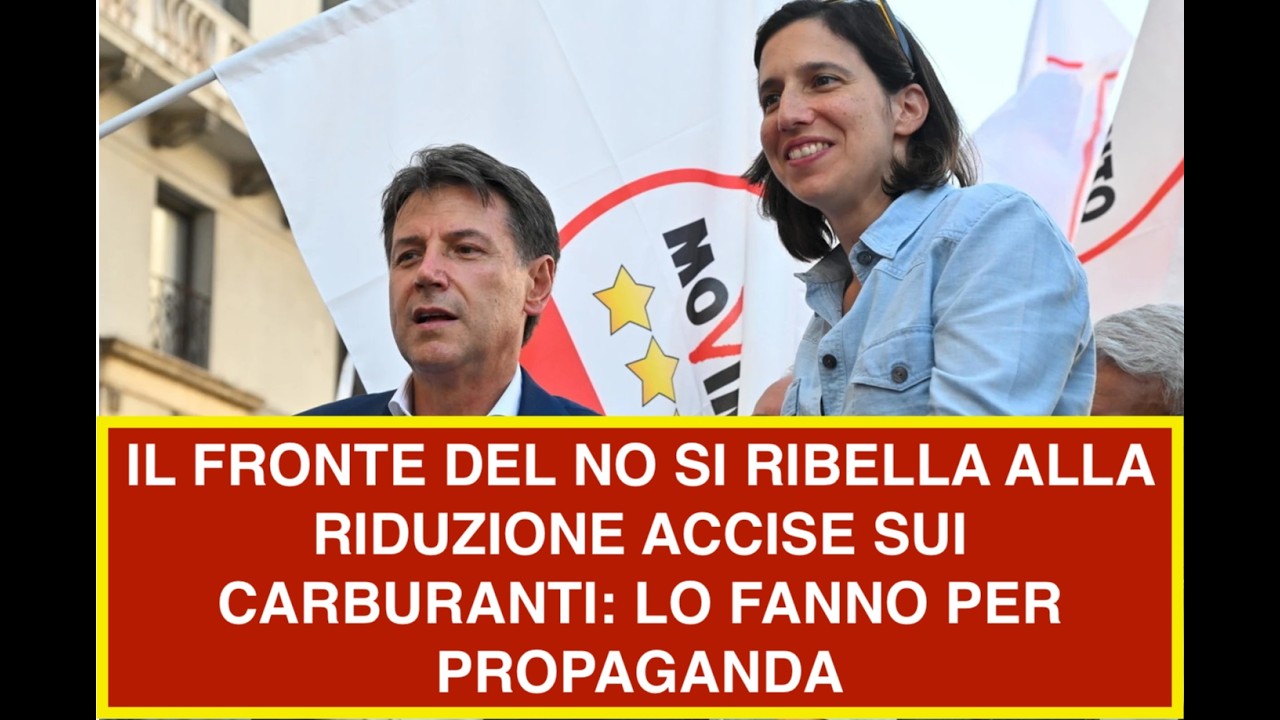 IL FRONTE DEL NO SI RIBELLA ALLA RIDUZIONE ACCISE SUI CARBURANTI: LO FANNO PER PROPAGANDA