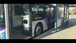 Driver Doesn't Want To Move The Bus Because I'm Filming The Bus Lol: First Bus 30123 YK75 LMM