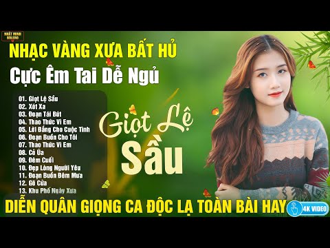Giọt Lệ Sầu ➤ LK Nhạc Vàng Xưa CỰC ÊM TAI Dễ Ngủ - BOLERO DIỄN QUÂN GIỌNG CA ĐẶC BIỆT HAY