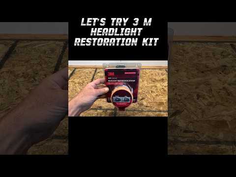 3M headlight restoration kit put to the test. #3m #headlightrestoration #diy #automobile