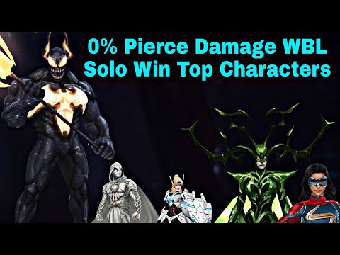 0% Pierce Damage Top WBL Characters Latest Rank With Special Tips 2022 - Marvel Future Fight