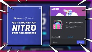 Opera GX X Discord Nitro 6 MONTH FREE NITRO promotion!