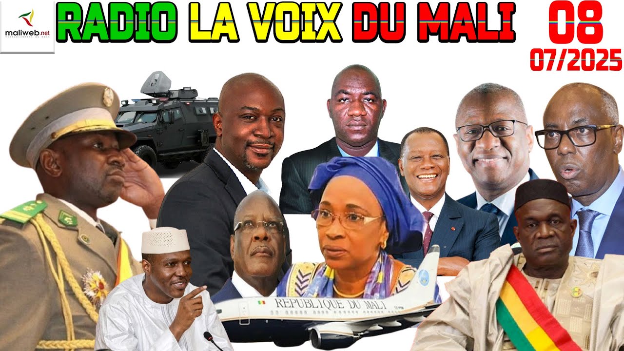 La Revue de Presse de la RADIO LA VOIX DU MALI du 08 Juillet 2025