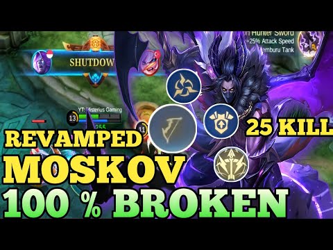 Moskov Revamped 100 % Broken overpowered~new meta marksman - Mobile Legends Bang-bang