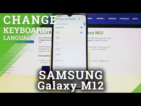 How to Change Keyboard Language on SAMSUNG Galaxy M12 – Open Keyboard Settings